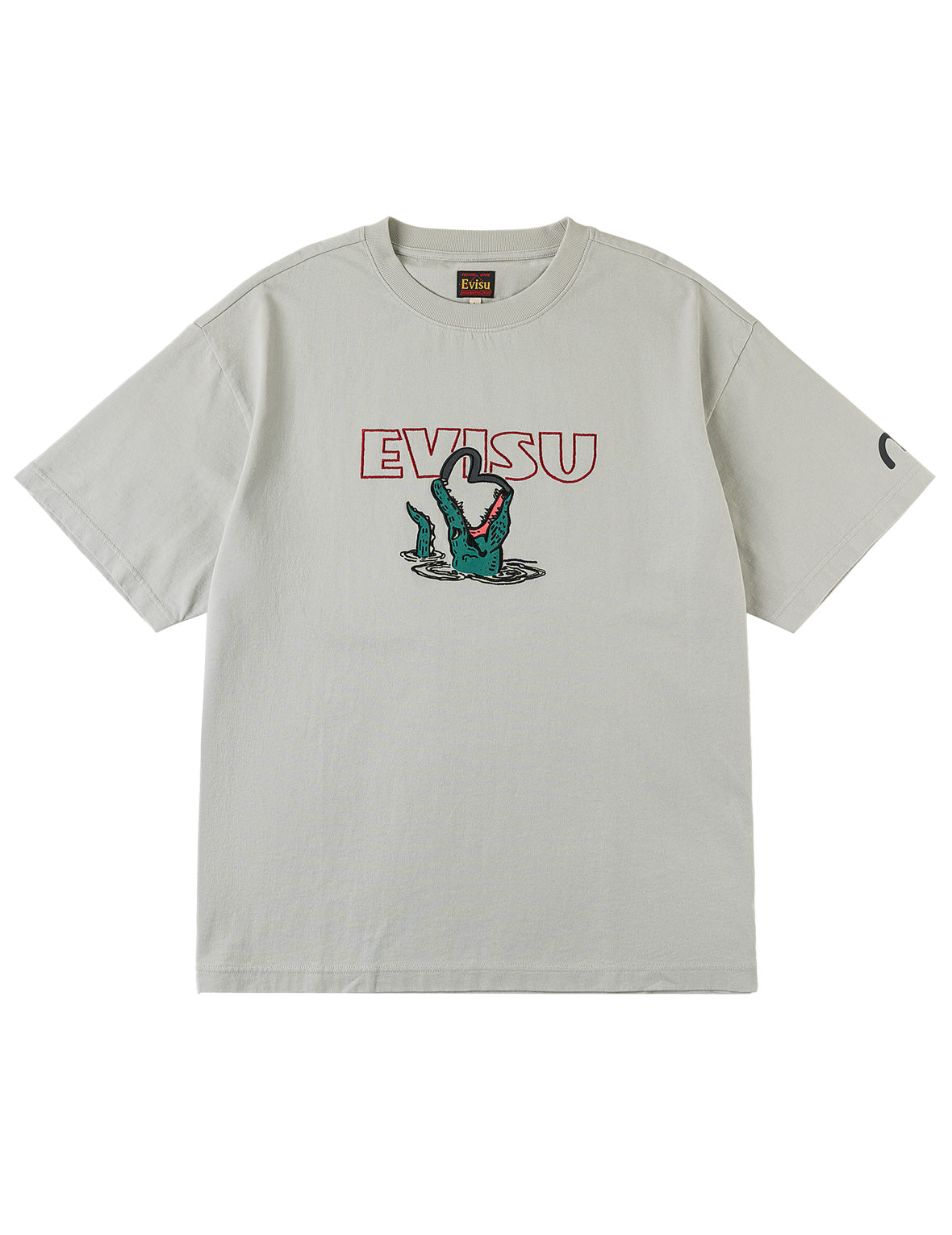 Alligator vs Seagull Outlined Embroidery T-shirt